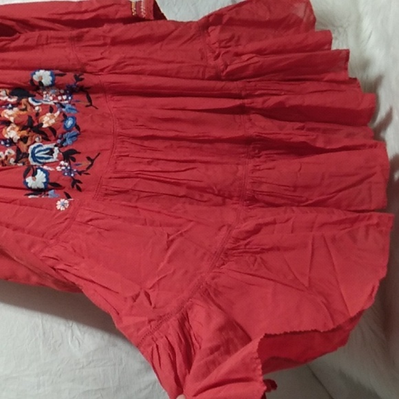 FLASH SALE! Free People Floral Dress Sz.L Never Worn Made Smaller (X-63 CRATE) - Picture 7 of 10